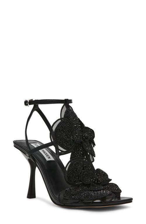 Steve Madden Aries Ankle Strap Sandal in Black 