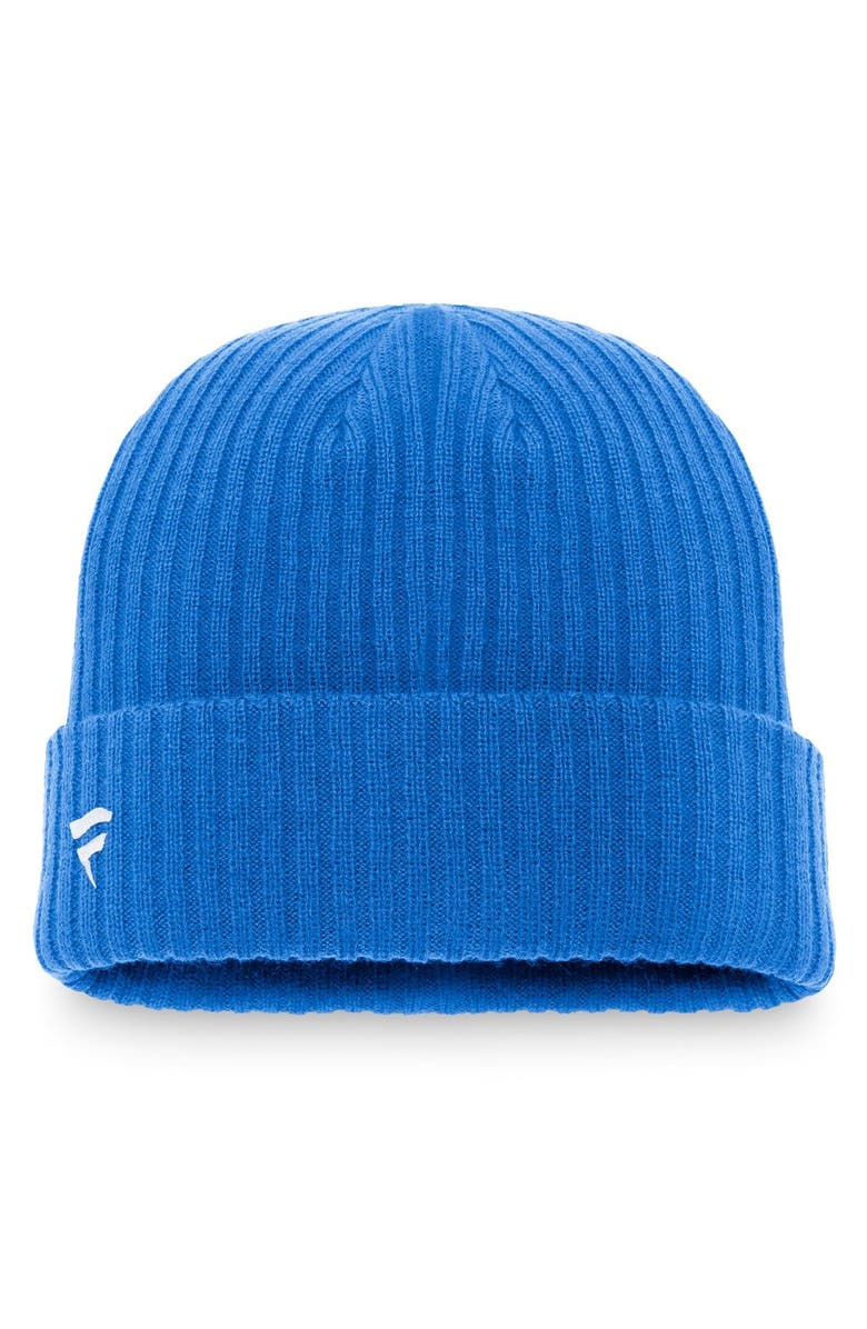 FANATICS Men's Fanatics Branded Blue Detroit Lions Cuffed Knit Hat, Alternate, color,