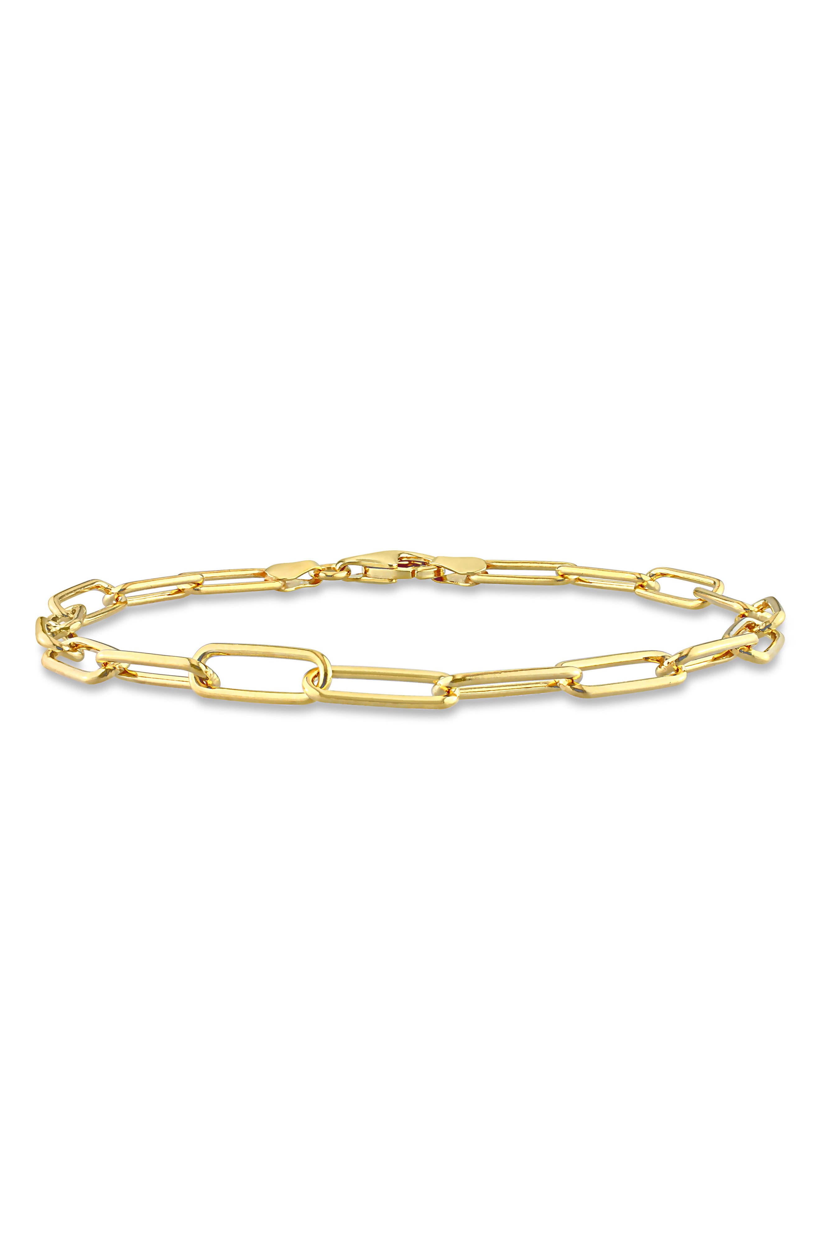 DELMAR Men's Paper Clip Chain Bracelet