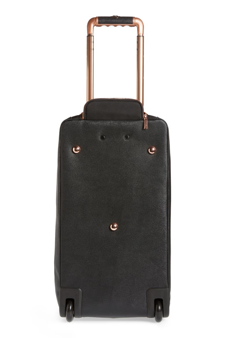 Large Albany Rolling Duffle Bag, Alternate, color, BLACK