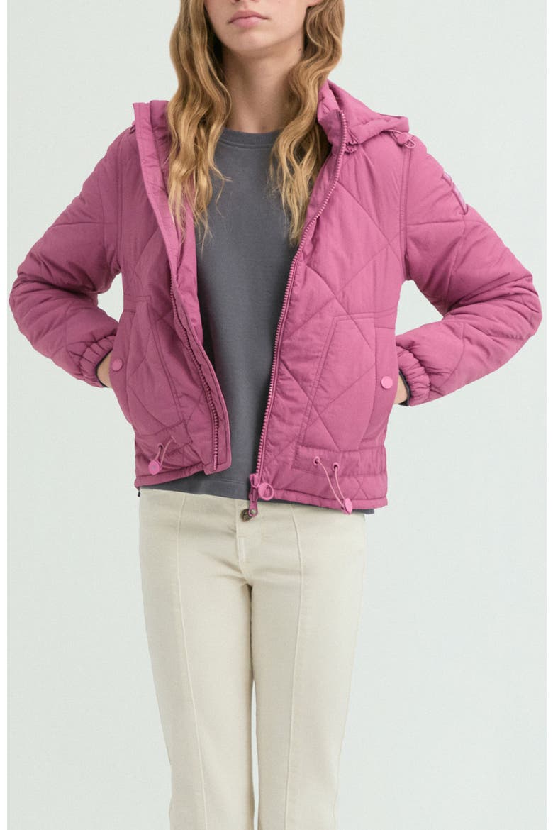 Padded Jacket With Removable Hood, Main, color, Mauve