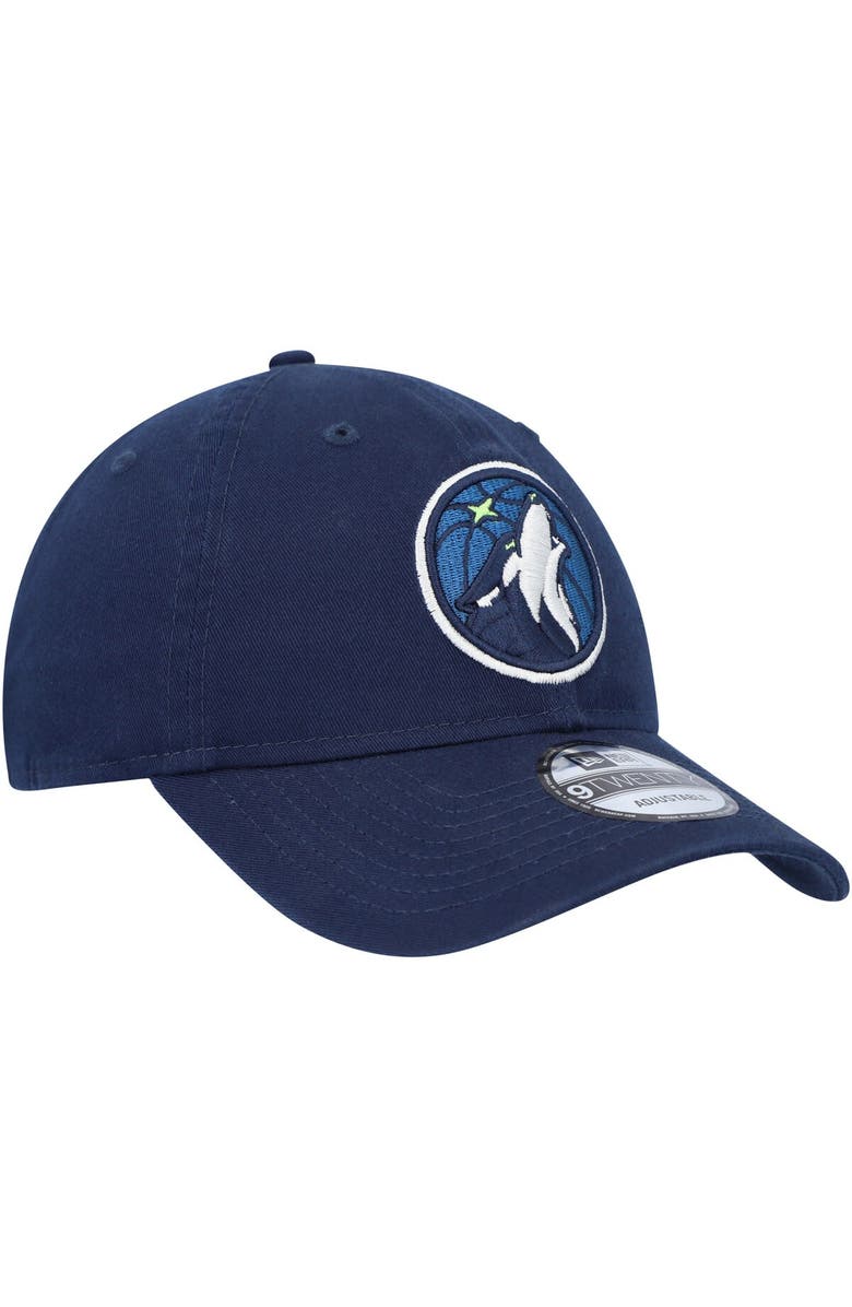 New Era Men's New Era Navy Minnesota Timberwolves Team 2.0 9TWENTY Adjustable Hat, Alternate, color, Navy
