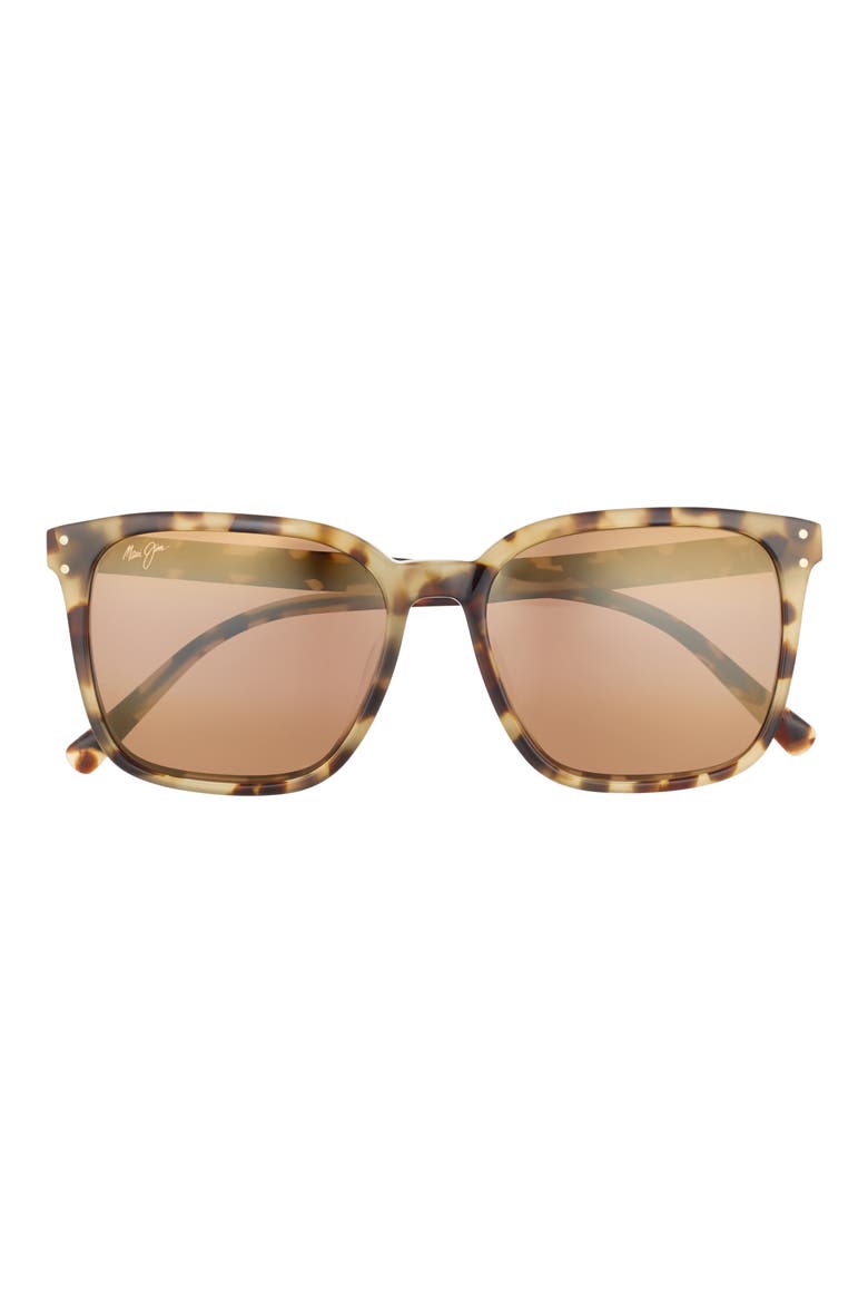 54mm Square Sunglasses, Main, color, OLIVE TORTOISE BRONZE