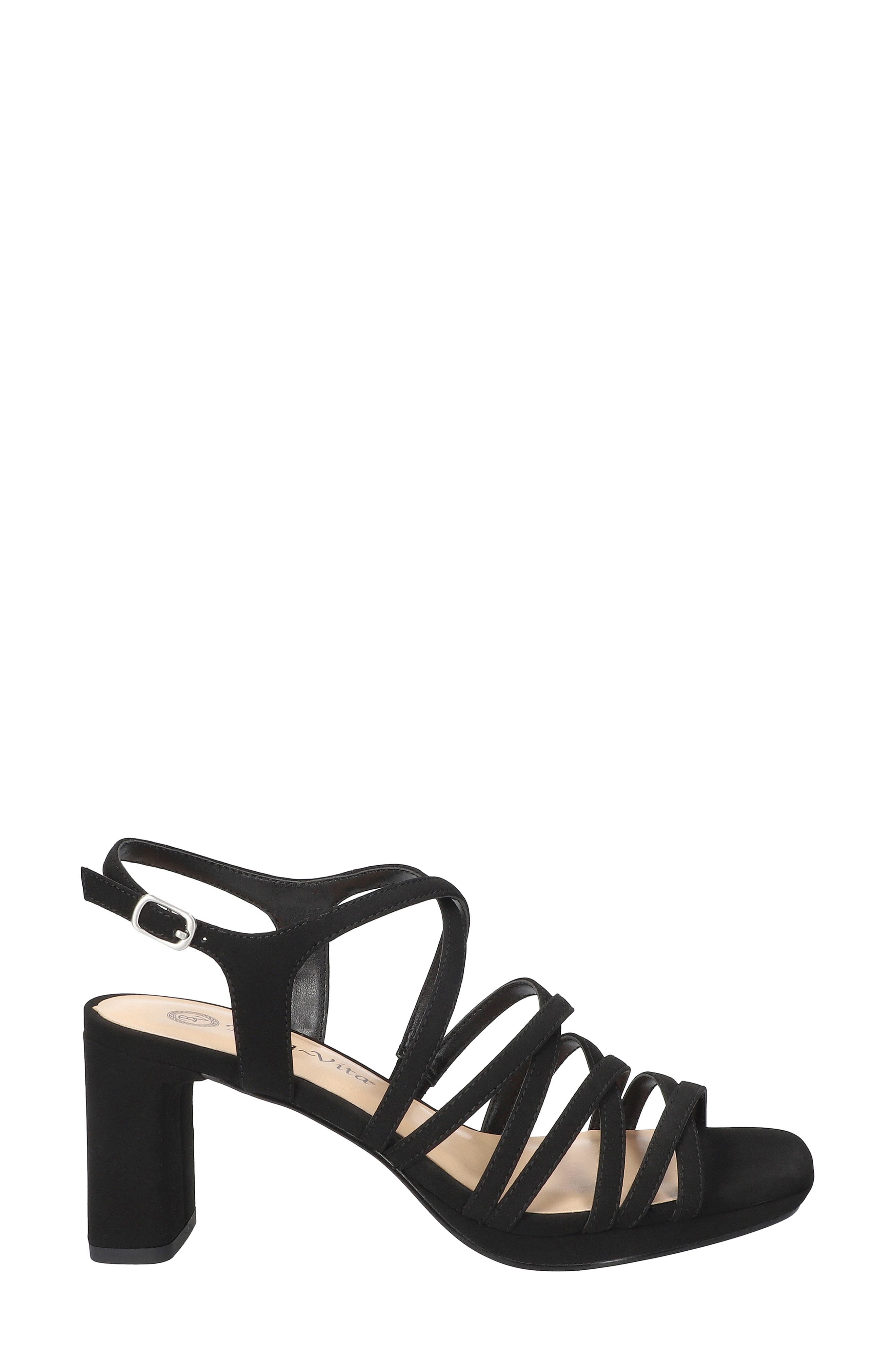 Bella Vita Damsel Slingback Sandal, Alternate, color, Black Lamy