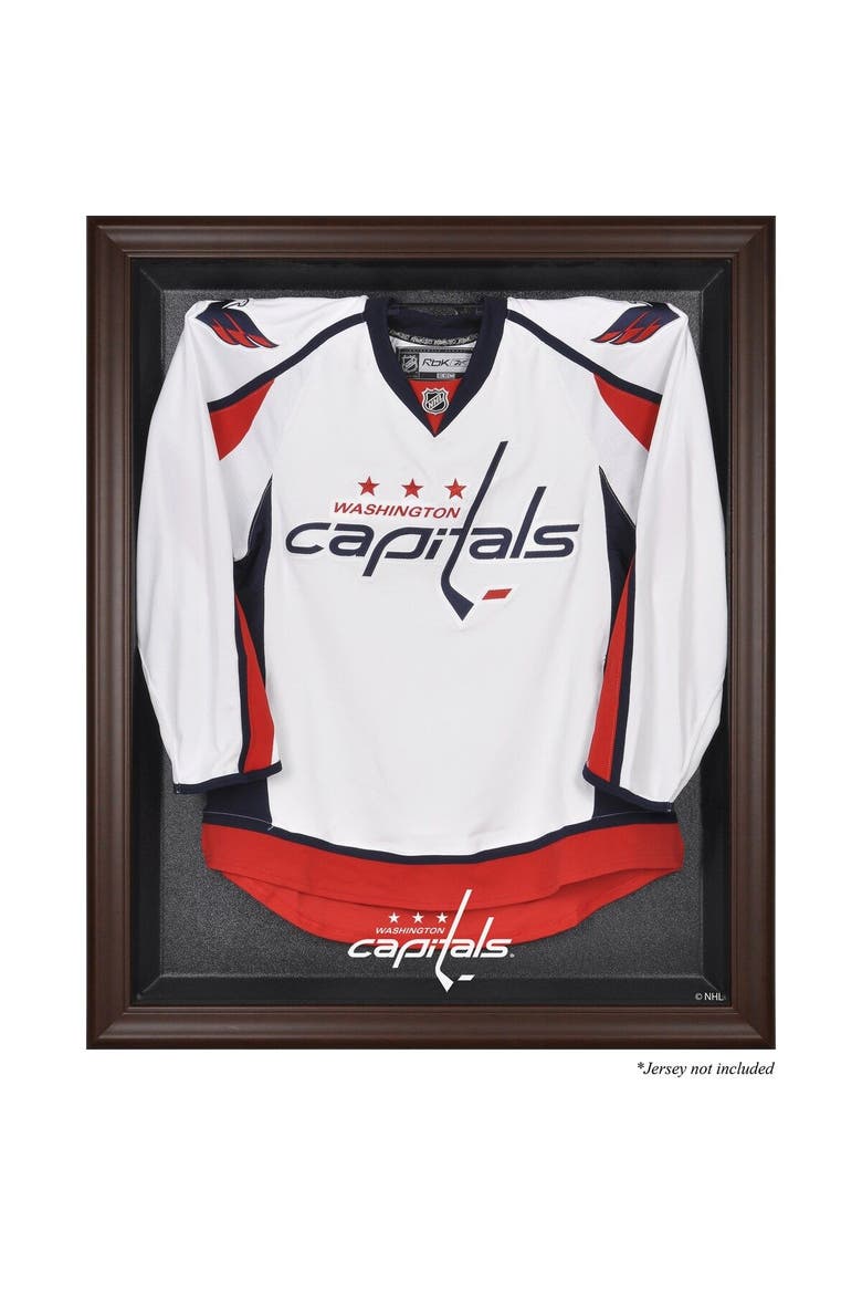 Washington Capitals Brown Framed Logo Jersey Display Case, Main, color, Brown