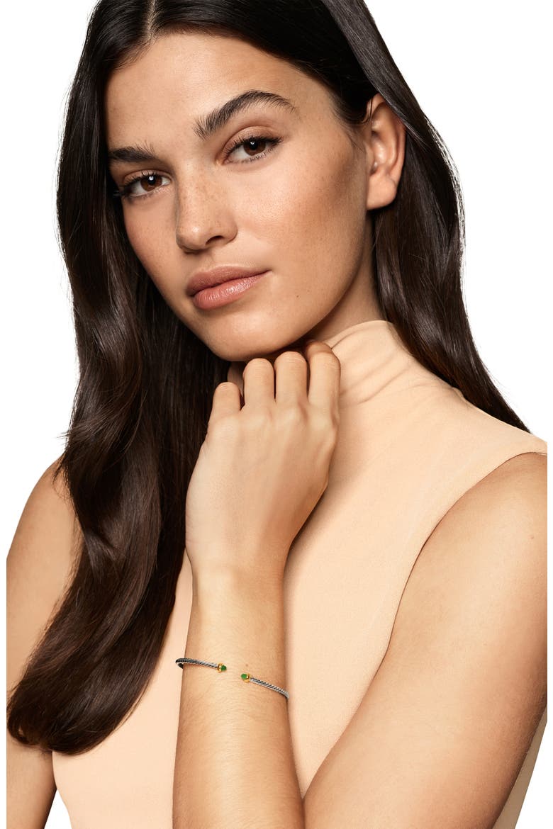 Micro Cable Flex Bracelet, Alternate, color, EMERALD