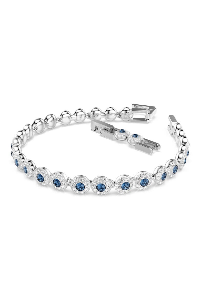 Una Anglelic Tennis Bracelet, Alternate, color, BLUE/ SILVER