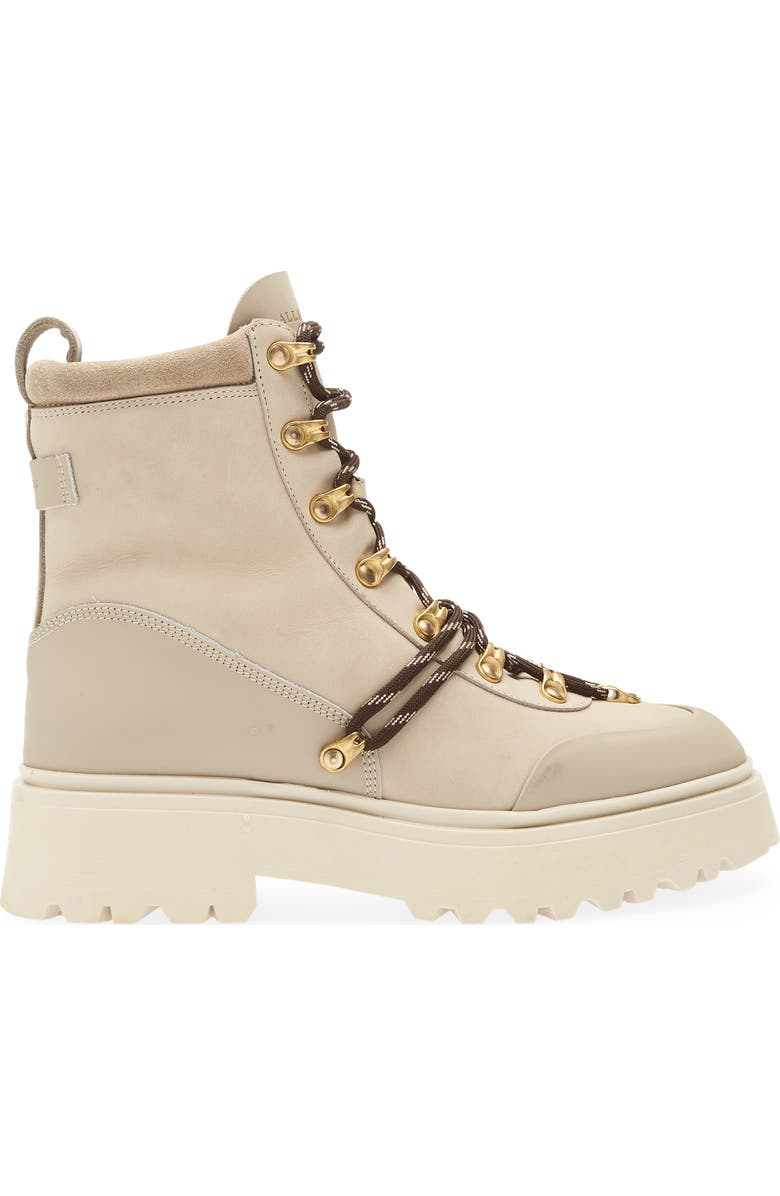 AllSaints Ker Lug Sole Boot, Alternate, color, Beige