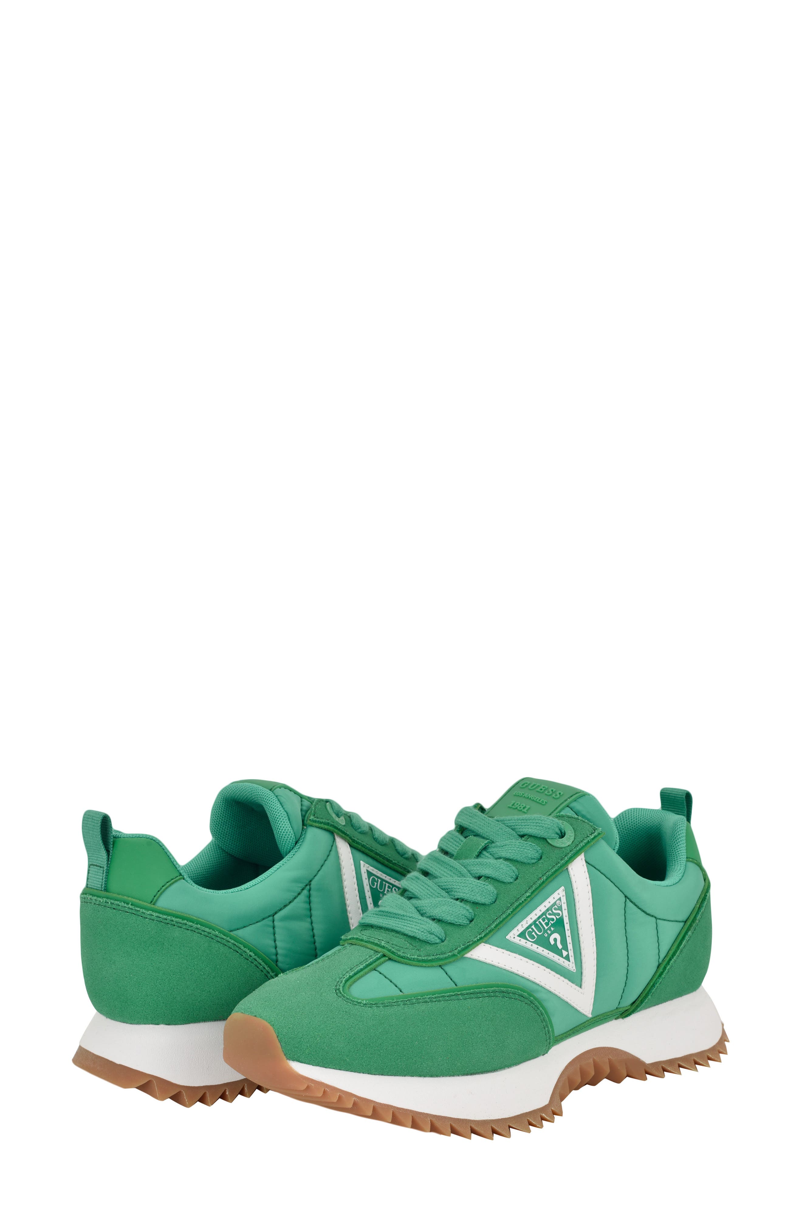GUESS Bailei Sneaker, Alternate, color, Medium Green