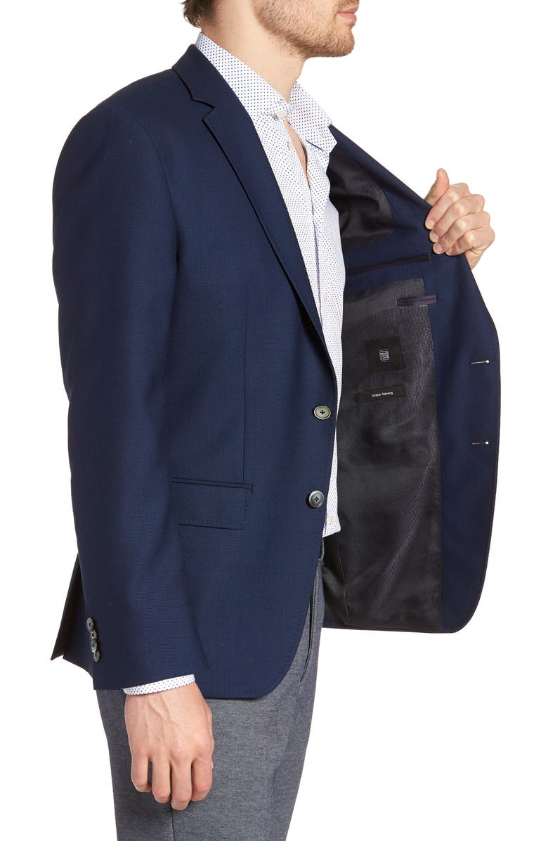 BOSS Hutson Slim Fit Wool Blazer, Alternate, color,
