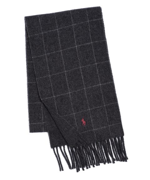 Reversible Windowpane Scarf