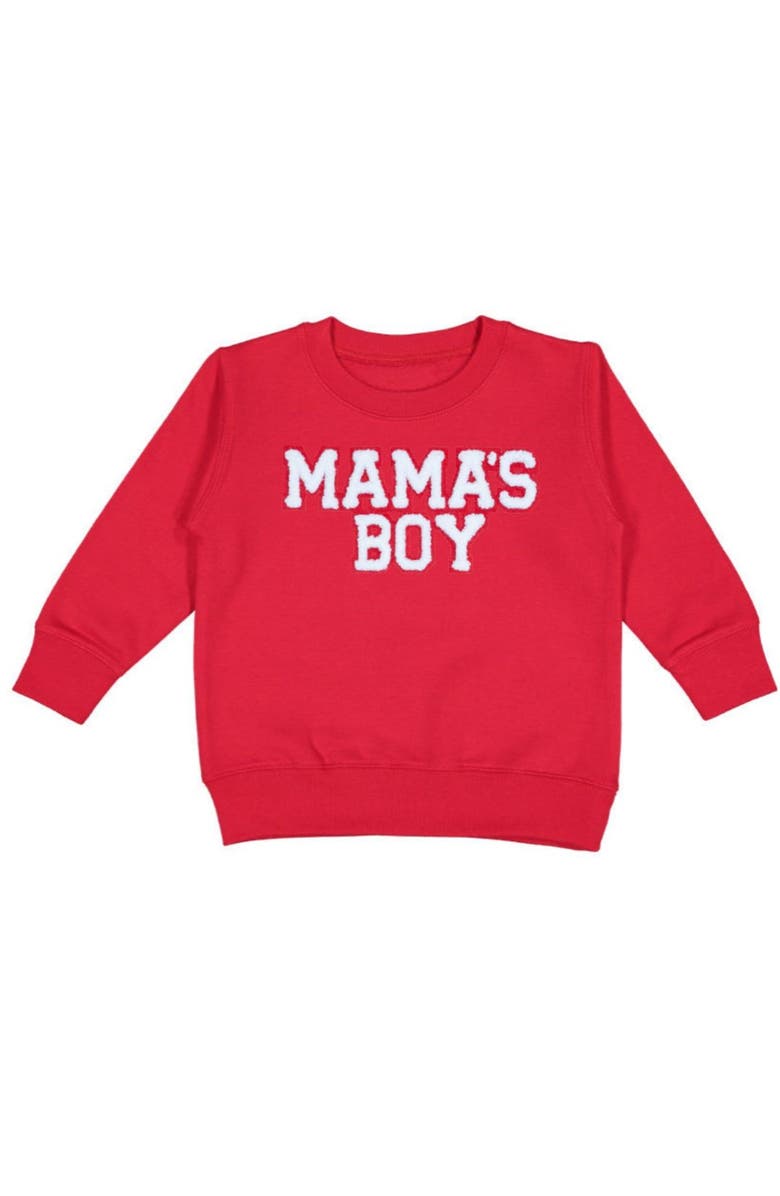 Sweet Wink Mama's Boy Patch Valentine's Day Sweatshirt, Main, color,