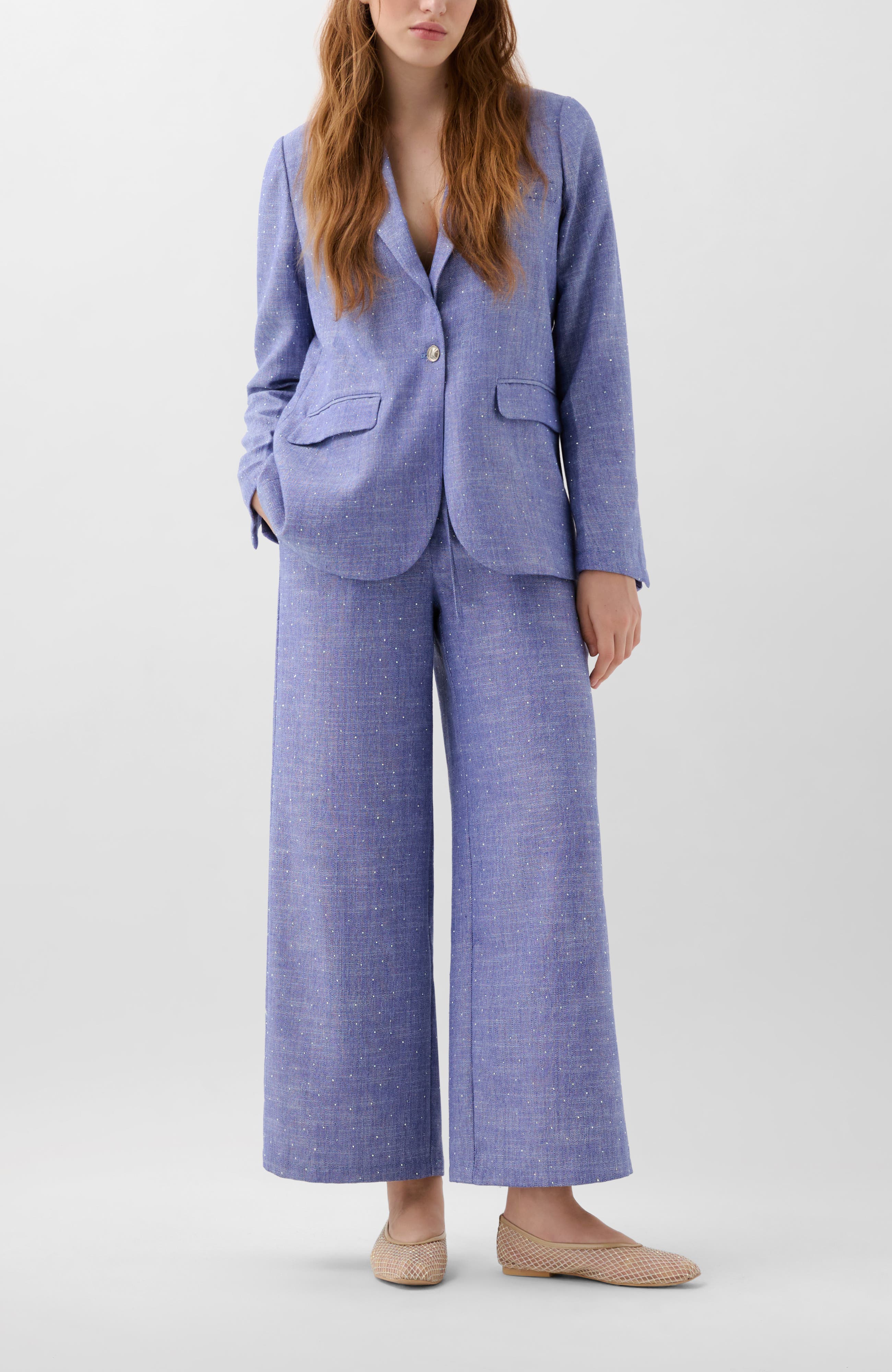 Linen Studs Blazer - image 2