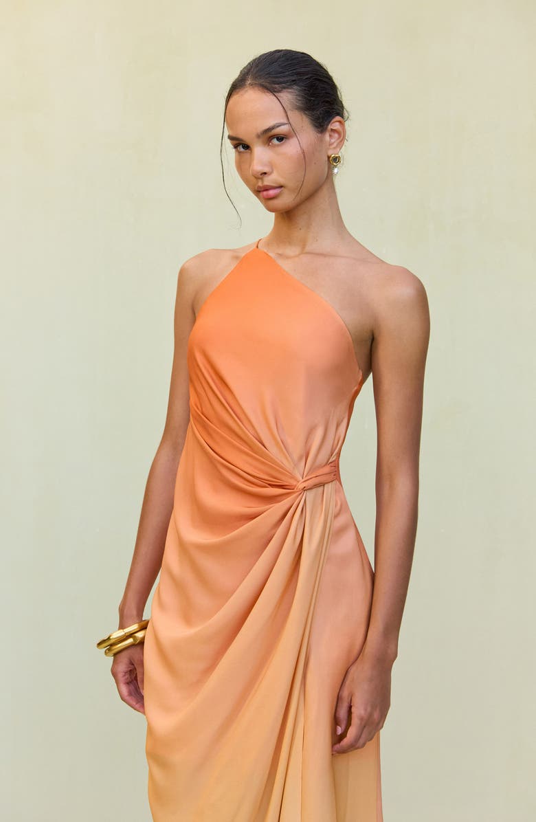 Cult Gaia Valerie One-Shoulder Maxi Dress, Alternate, color, Ombre