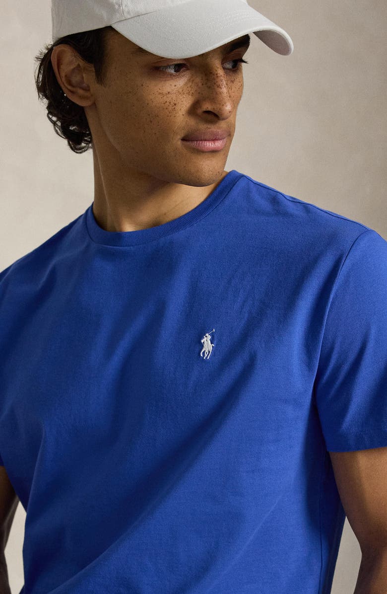 Polo Ralph Lauren Classic Fit Solid Cotton Jersey T-Shirt, Alternate, color, New Iris Blue/ C1730