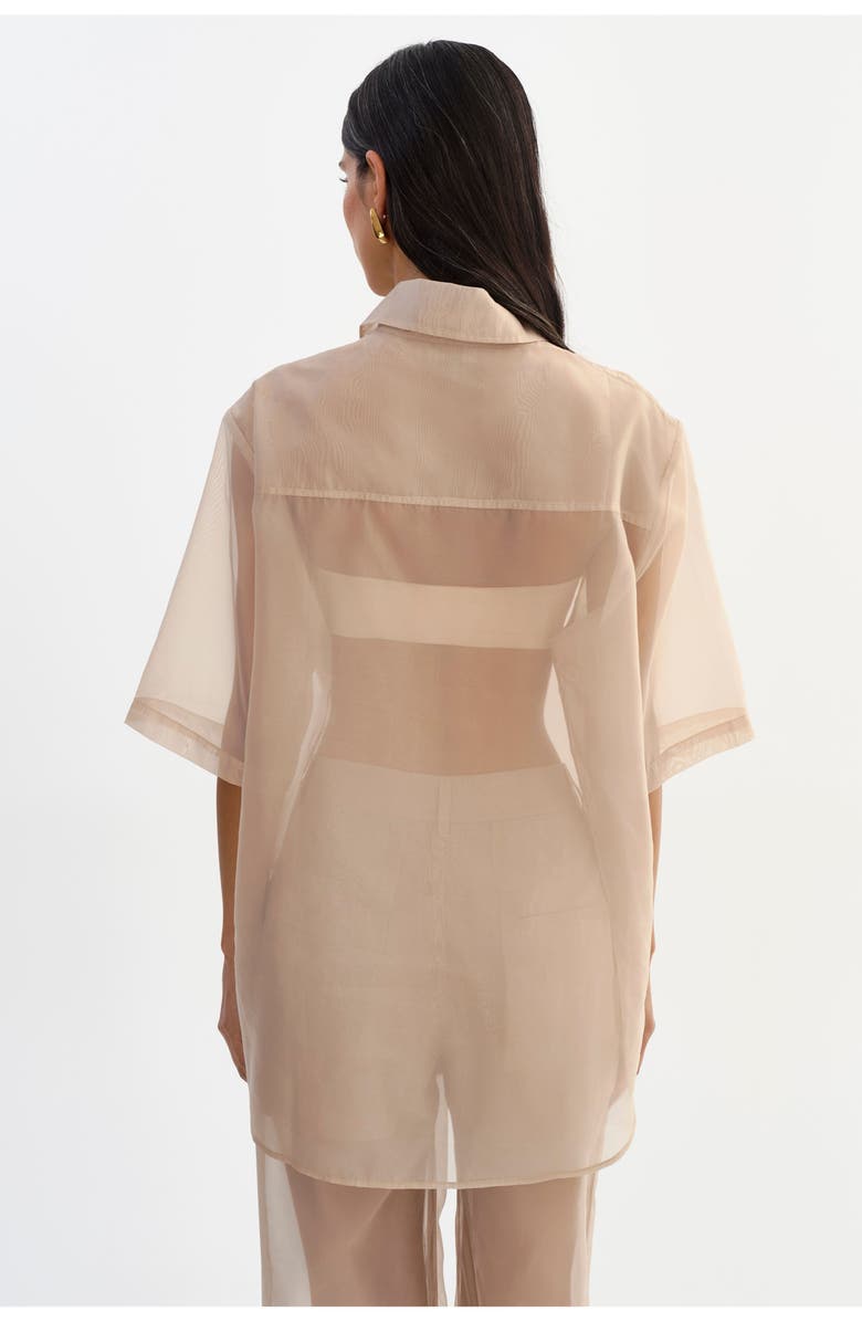 LAMARQUE Manda | Sheer Shirt, Alternate, color, Beige