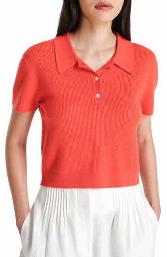 TWP Thermal Knit Cashmere Polo Sweater