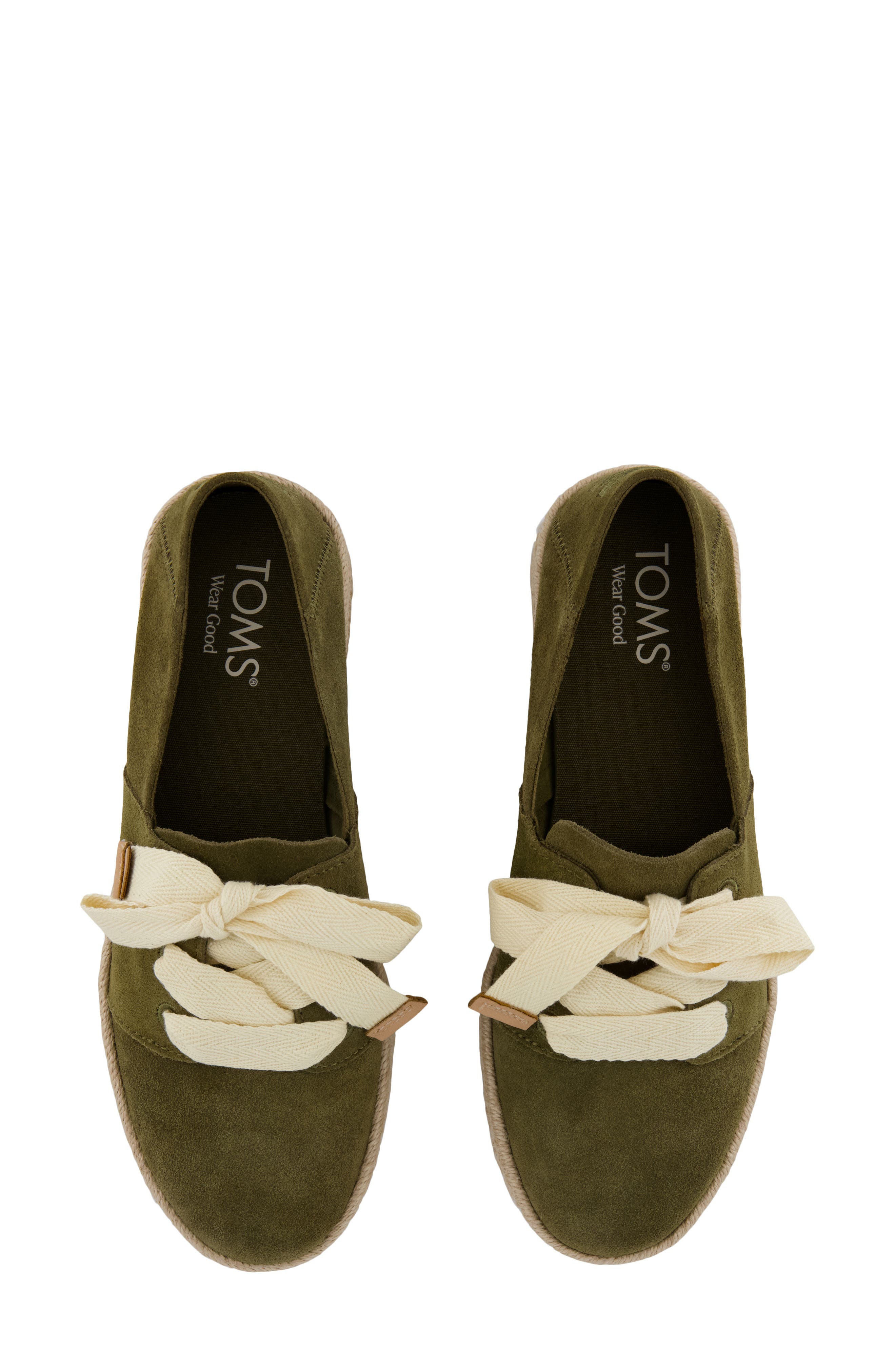 Carolina Lace-Up Espadrille, Alternate, color, MEDIUM GREEN