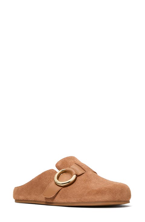 halo suede clog (women)