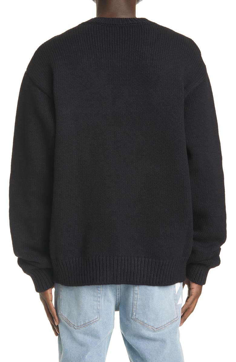 Off-White Pascal Tool Intarsia Wool Blend Sweater, Alternate, color,