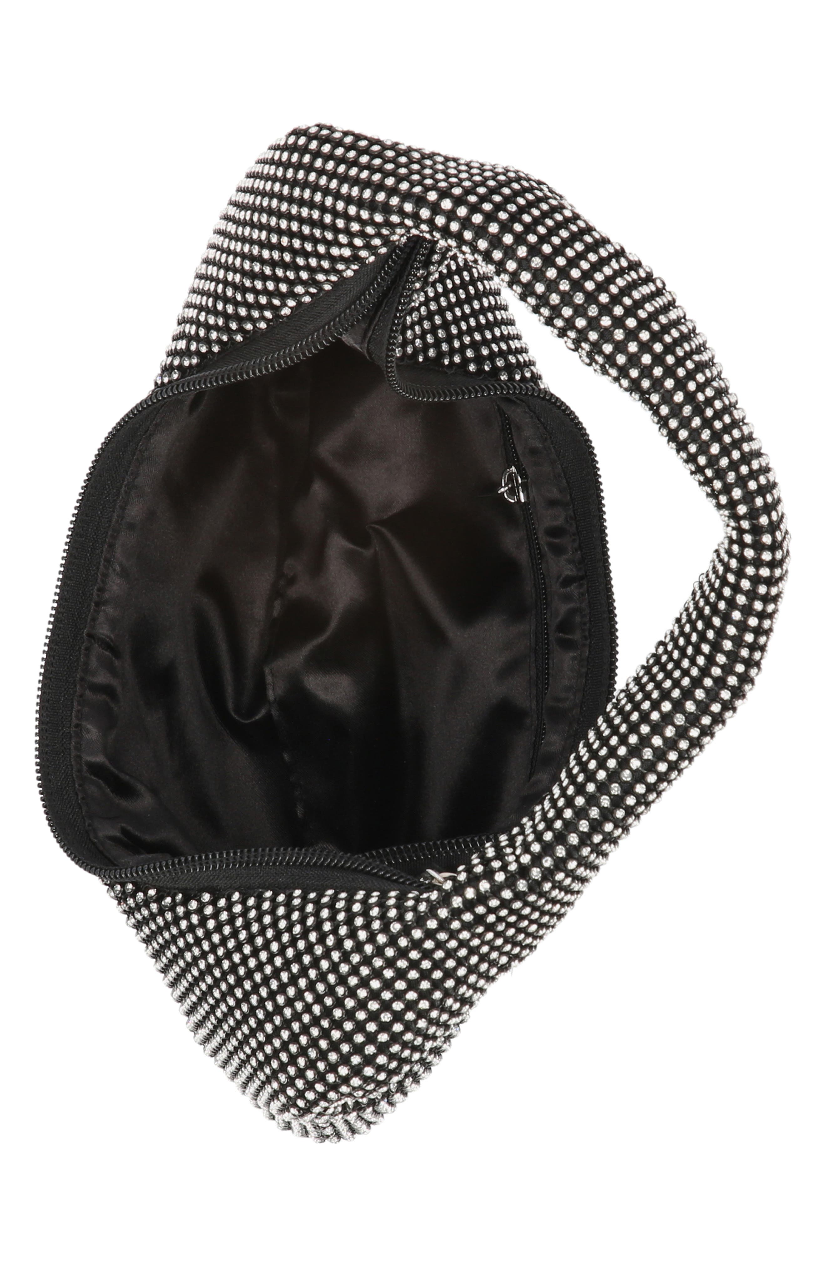 Jessica McClintock Ada Crystal Hobo Bag, Alternate, color, 