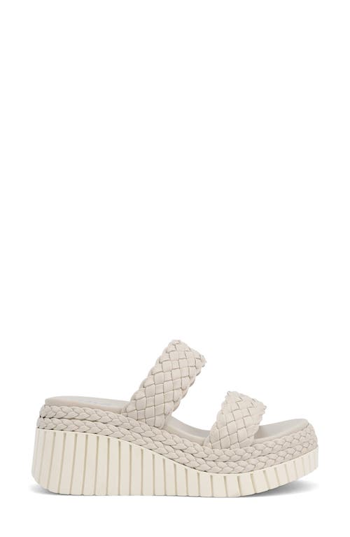 Mia Yoshi Platform Wedge Sandal In Ecru
