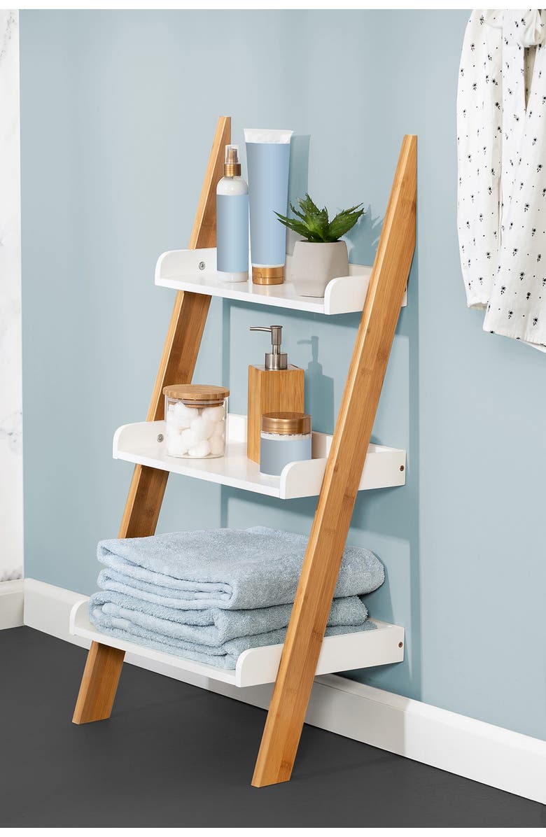 HONEY-CAN-DO 3-Tier Ladder Shelf, Alternate, color, 