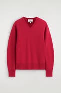 COS Sculpted Pure Cashmere V-neck Sweater