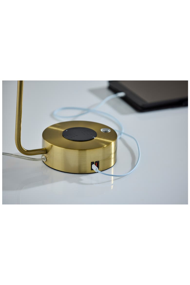 Viper Supercharger LED Desk Lamp, Alternate, color, ANTIQUE BRASS