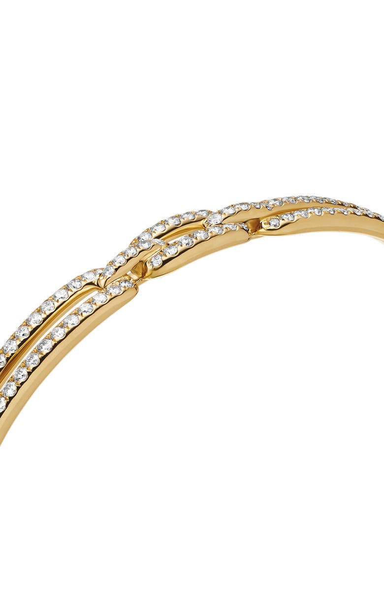 David Yurman Stax Diamond Link Bracelet, Alternate, color, Yellow Gold
