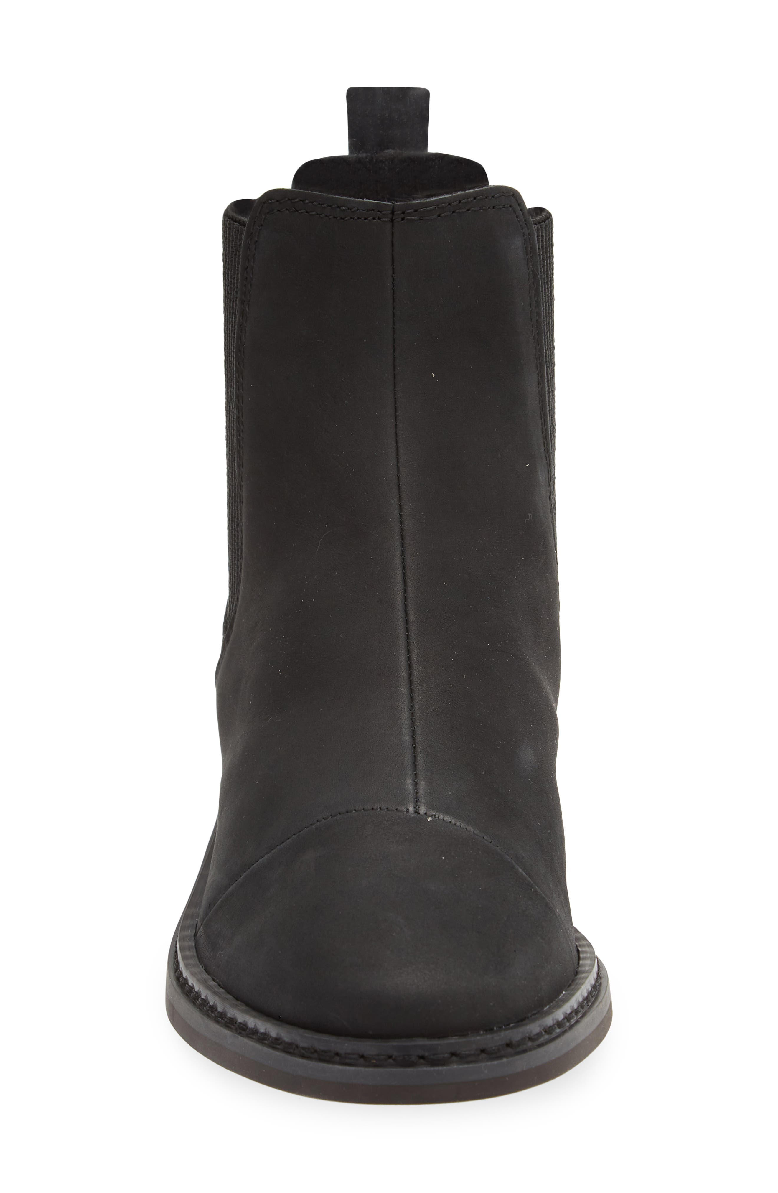 TOMS Charlie Chelsea Boot, Alternate, color, Black