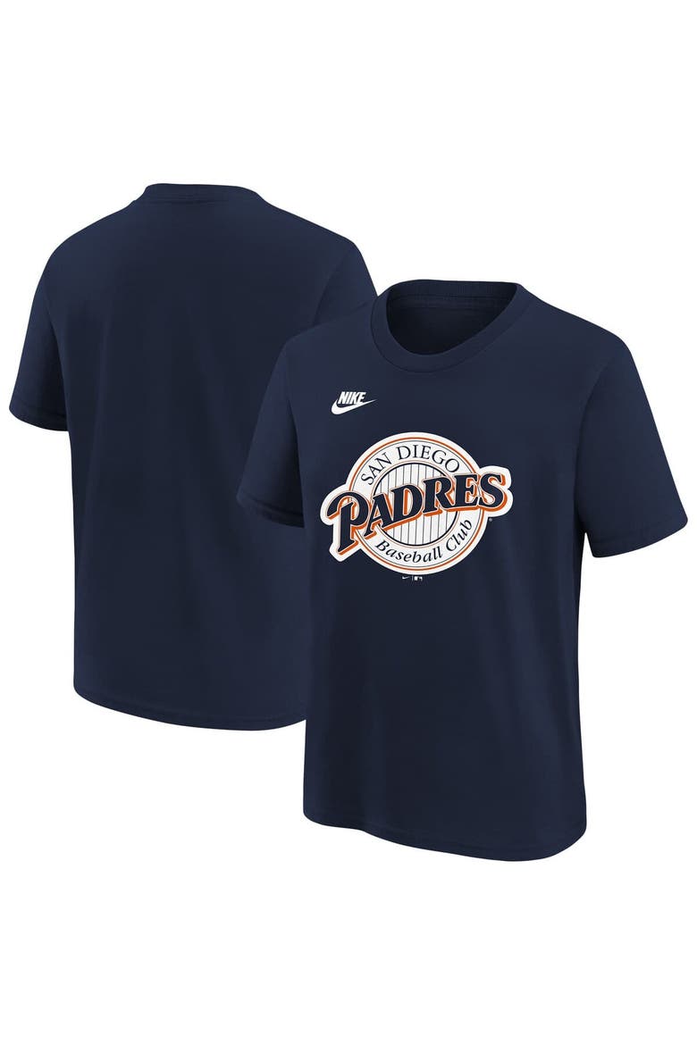 Youth Nike Navy San Diego Padres Team Logo T-Shirt, Main, color, Navy