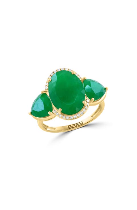 Jade & Diamond Ring