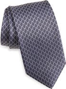 David Donahue Neat Silk Tie