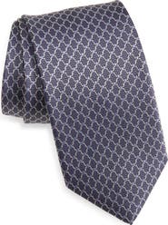 David Donahue Neat Silk Tie