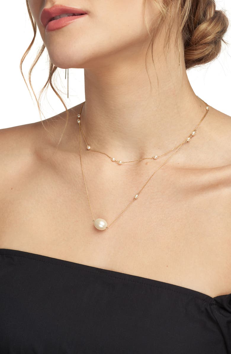 Poppy Finch Baroque Cultured Pearl Pendant Necklace, Alternate, color,