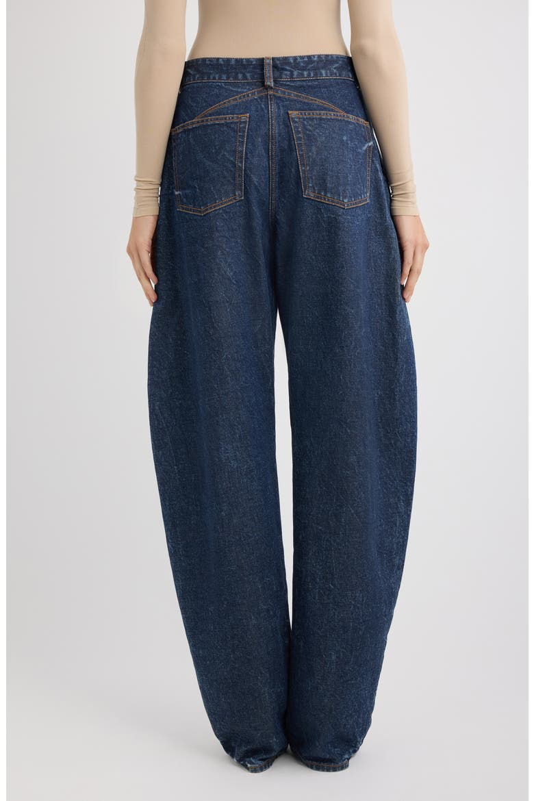 Low Rise Round Jeans, Alternate, color, DOCK BLUE