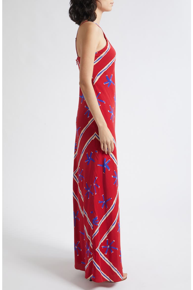 Cubism Halter Maxi Dress, Alternate, color, PAINTED FOULARD