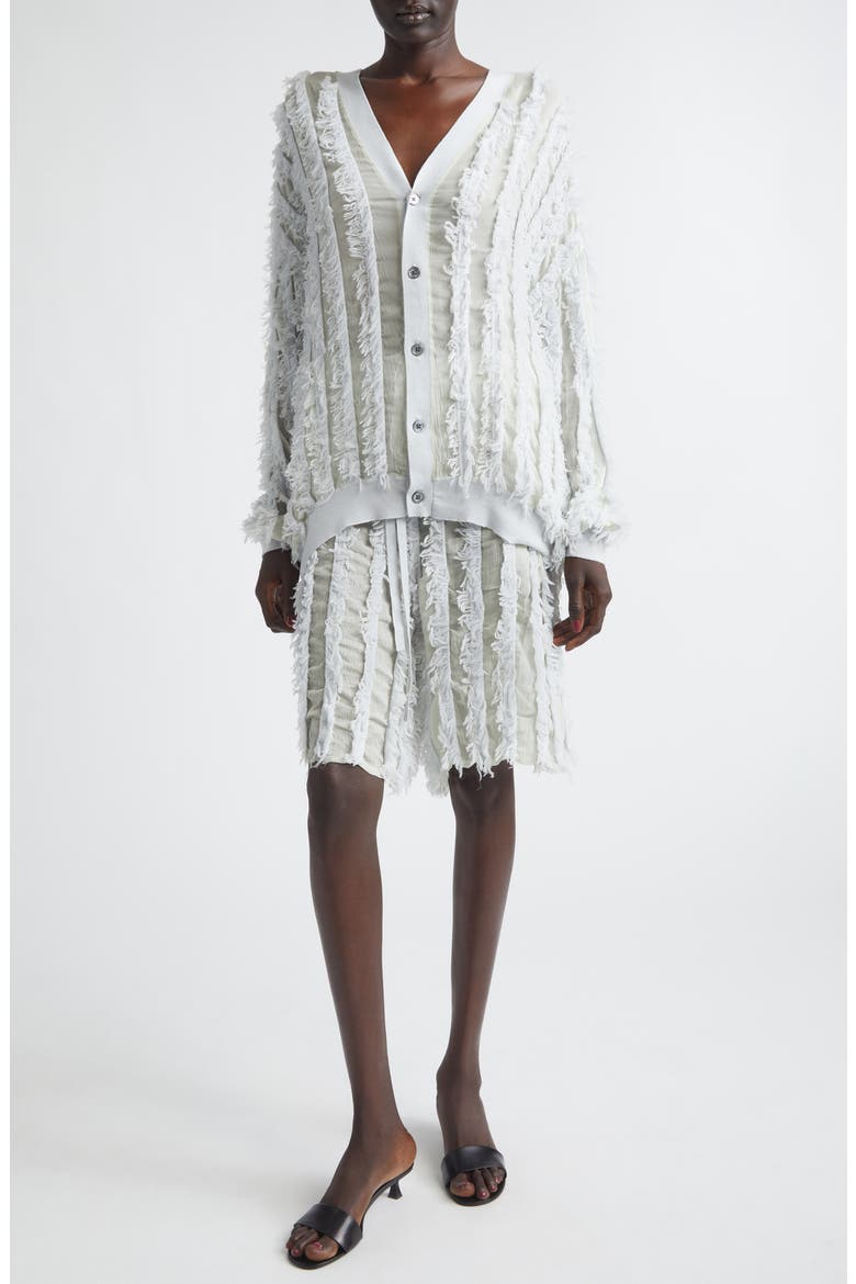 Wes Fringe Cardigan, Alternate, color, OYSTER