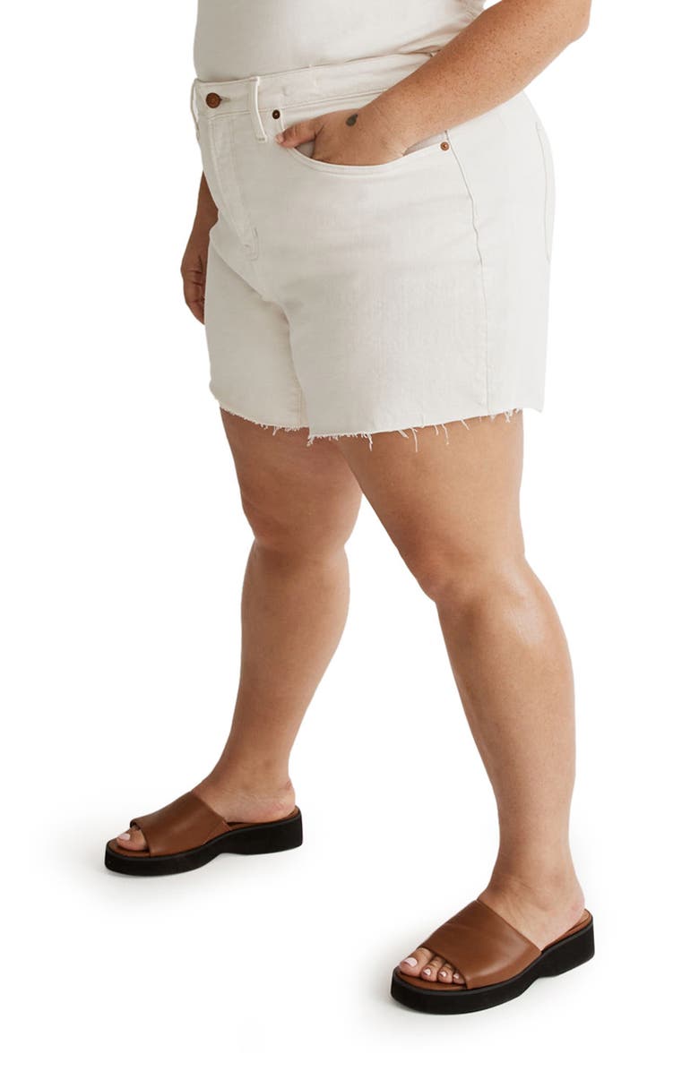 Madewell The Curvy Perfect Mid Length Jean Shorts, Alternate, color, 