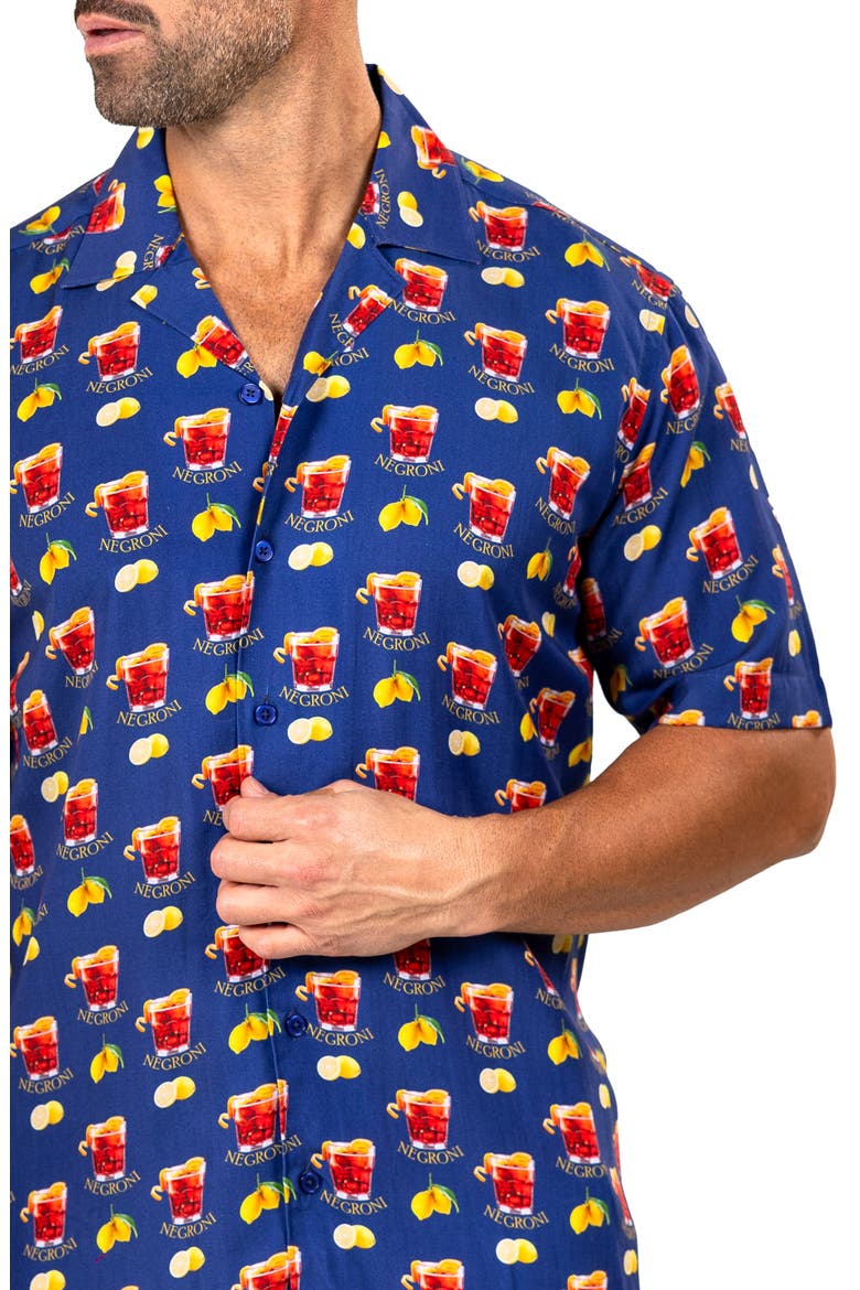 Apachi Marthyr0248 Blue Camp Shirt, Alternate, color, BLUE