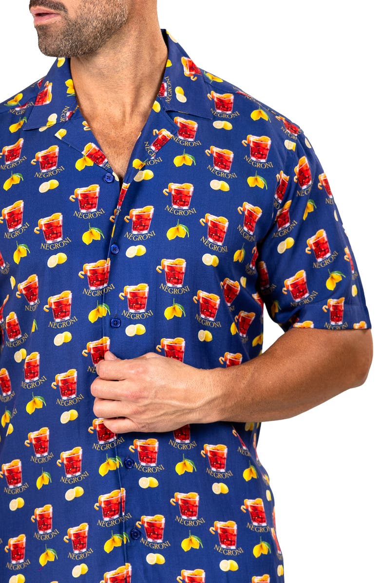 Maceoo Apachi Marthyr0248 Blue Camp Shirt, Alternate, color, 