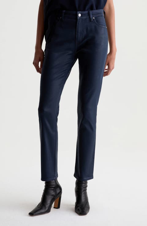 Mari Slim Ankle Straight Leg Jeans