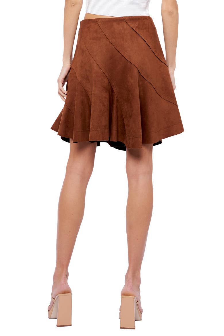 Aje Miniskirt, Alternate, color, BROWN