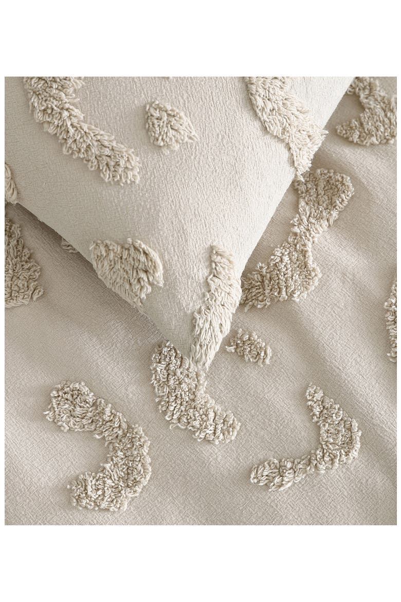 Chenille Leopard Duvet Cover & Sham Set, Alternate, color, LINEN