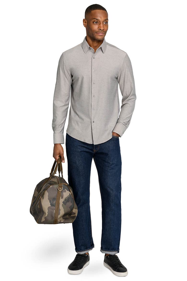 Solid Mapleton Luxe Cross Dyed Long Sleeve Shirt, Alternate, color, TAN