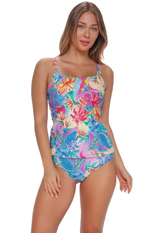 Sunsets Taylor Tankini Swimsuit Top In Blue