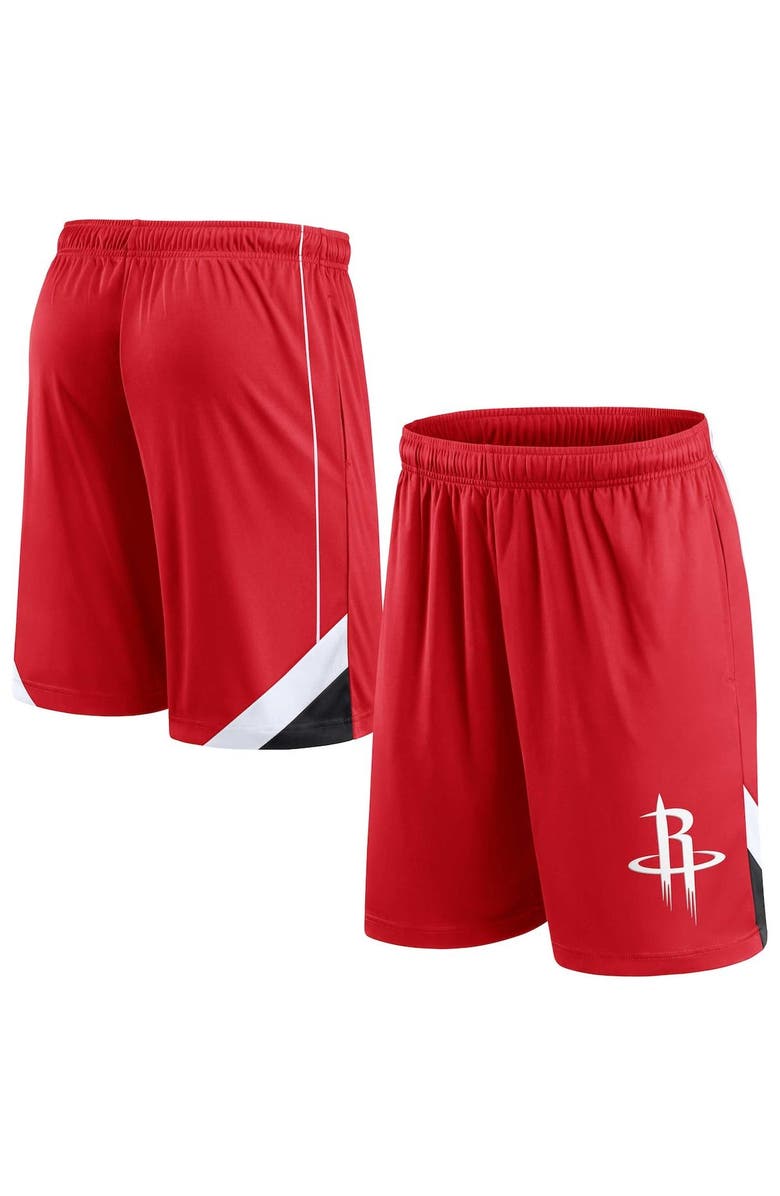 FANATICS Men's Fanatics Branded Red Houston Rockets Slice Shorts, Main, color, 