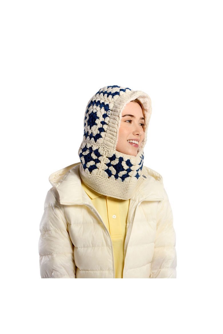 Crochet Patch Hood, Alternate, color, White