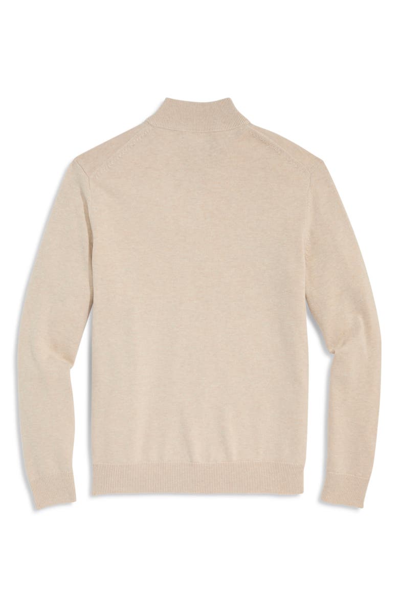 vineyard vines Boathouse Quarter Zip Merino Wool & Cotton Pullover, Alternate, color, 